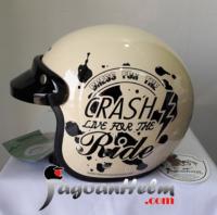 CARGLOSS HELM CF RETRO | AVORIO NAIDE Glossy | CARGLOS CRASH RIDE
