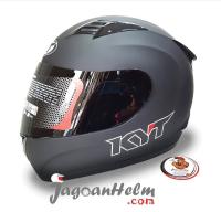 HELM KYT R10 SOLID | BLACK DOFF | FULL FACE HELMET | SINGLE VISOR SMOKE | SNI