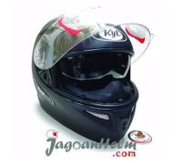 HELM KYT K2 RIDER SOLID | BLACK DOFF | DOUBLE VISOR | KYT FULL FACE HELMET SNI