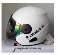 HELM BMC INOVA R | WHITE GLOSSY | SINGLE VISOR | ORIGINAL PRODUCT BMC | SNI
