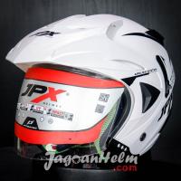 JPX HELM Z-BLAST | PEARL WHITE BLACK | JPX ZBLAST DOUBLE VISOR (XL)