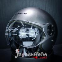 CARGLOSS HELM YRM GHOTIC | SILVER GLOSSY | YR GHOTIC RETRO CARGLOS