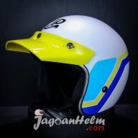JPX HELM JP RETRO NEW BIGIE SG 02 | PEARL WHITE GLOSSY | JPRETRO