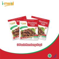 Paket imeal rendang sapi isi 3 siap saji