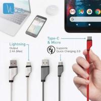 CABLE Hippo Ilo Dc-03 LIGHTNING 100cm SP BROWN