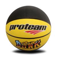 Proteam Bola BAsket Rubber SlamDunk Yellow-Black