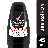 Rexona Men Deodorant Roll On Invisible Anti Bacterial 45ml