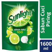 Sunlight Lime Sabun Cuci Piring Jeruk Nipis 1.6L - Sabun Pencuci Piring Cair
