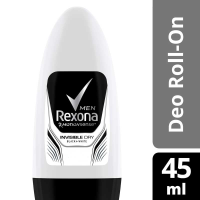 Rexona Men Deodorant Pria Roll On Invisible Dry 45Ml - Perawatan Tubuh Pria