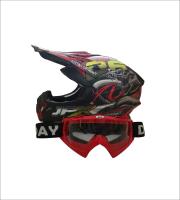 HELM JPX CROSS FULL FACE X16 BLACK DOFF FREE KACA GOGGLE