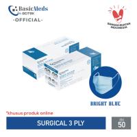 BasicMeds by Acitek Surgical Bright Blue Earloop 50 Pcs