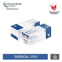 BasicMeds SURGICAL Mask Earloop 50 Pcs - Masker Medis 3 Ply 3 LAPIS