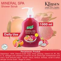 KLINSEN SHOWER SCRUB - MINERAL SPA 1000ml - Sabun Mandi Cair