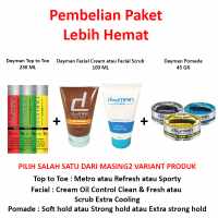 Top to Toe 230 ml & facial 100 ml & pomade 45 gr