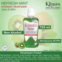 Klinsen Antiseptic Mouthwash Juice Mint-Refresh 750 ml