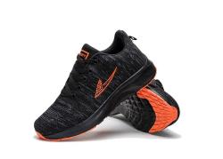 Sepatu Pria Fashion Olahraga - Black and Orange Size 42