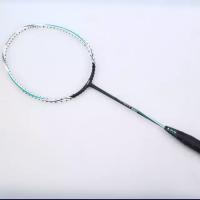 Badminton Racket Ling Mei R680 Original - Silver and Blue