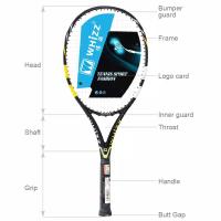 TENNIS RACKET WHIZZ GT700 ORIGINAL - BLACK