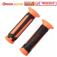 RajaMotor Handgrip Model MotoGP 2 Warna - Hitam/Orange