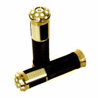 RAJAMOTOR Handgrip/Hanfat Set Bintik Ring Jalu Almunium - Titanium