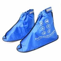 Funcover Perlengkapan Pengendara Jas Hujan untuk Sepatu 2nd Generation- Biru
