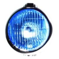 RajaMotor Lampu Halogen Bulat ONS-189 Kaca Biru- Chrome