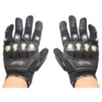 Snail Perlengkapan Pengendara Sarung Tangan Alloy MG01C - Stainless Steel - Hitam M