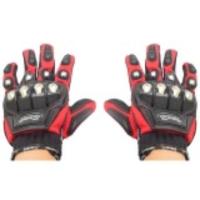 Snail Perlengkapan Pengendara Sarung Tangan Alloy MG01C - Stainless Steel - Merah M