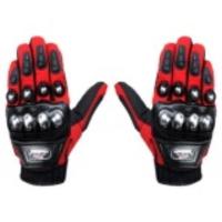 Madbike Perlengkapan Pengendara Sarung Tangan Alloy - Stainless Steel - Merah L