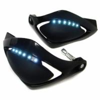 RajaMotor Alien Decker Handgruad Lengkung LED- Hitam