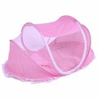 RADYSA Kelambu Bayi Musik dengan KASUR+BANTAL Pink