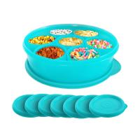 Calista Oedo Bulat Circle Container Set 8Pcs Toska