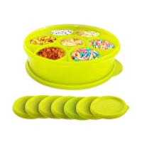 Calista Oedo Bulat Circle Container Set8Pcs Kuning