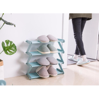 Radysa NEW Rak Sepatu Portable 4 Susun BIRU