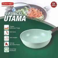 ROICHEN - Wajan Anti Lengket Dengan Lapisan Giok Korea - 100% Original (1 set jade pan)