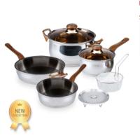 Oxone Cookware Set 4 + 2 Pcs OX911 / Stainless Steel / Panci Set(SP)