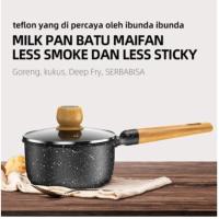 MICOE Panci Masak Panci Dapur Batu Maifan Panci kecil Tidak lengket Panci Sup Panci Mie 18CM(SP)