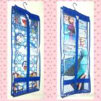 Rak Jilbab Hijab Gantung Organizer Doraemon Biru