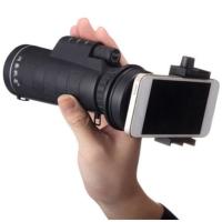 Universal 10x40 Hiking Tele Camera Lens Monocular Smartphone Holder