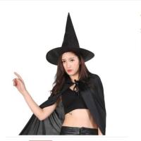 Halloween Steeple Magic Hat Keren Hitam Topi Penyihir Witch(SP)