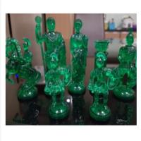Produk Unggulan Buah-Biji-Bidak Catur Unik White Green Red Akrilik (Chess Master)SP