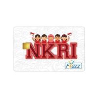 Kartu Flazz Limited Edition HUT RI Putih Berlogo Baru