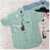 kemeja polos anak lengan pendek size 1-9 tahun(SP)