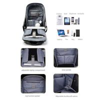Tigernu Premium Anti-Theft Backpack for Laptop 15.6 Inch with USB Charging Port T-B3213 - Light Grey