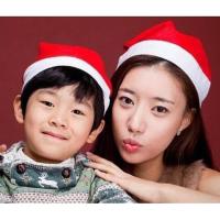 Topi Santa Polos / Topi Natal Polos - Dewasa dan Anak (TP)
