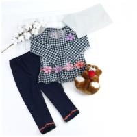 Renda Merah Size L (usia 3 tahun)/Setelan muslim anak