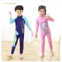Baju Renang One Piece Lengan Panjang Motif Print Unicorn Bahan Quick Dry untuk Anak Laki-laki / Perempuan(SP)