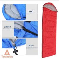 Techdoo Sleeping Bag Tebal Hangat Kantong Tidur Berkerudung Berkemah Outdoor OSB02-A(SP)