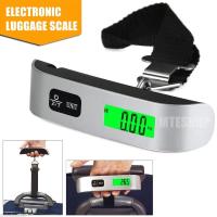 Timbangan Koper Tas Bagasi Gantung 50KG Luggage Scale High Quality - siliver