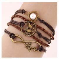 LRC Gelang Tangan 2013 Brown Bird Shape Decorated Multilayer Design(SP)